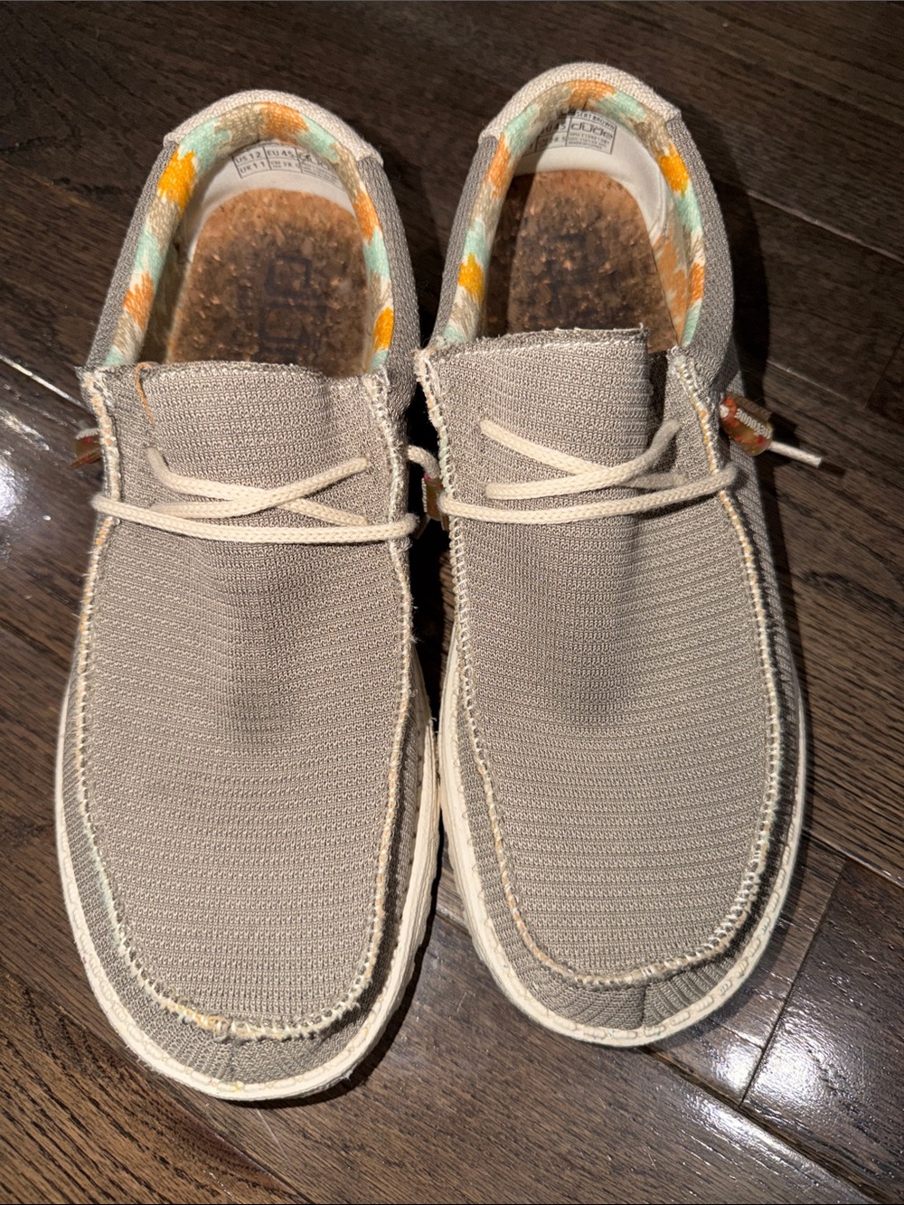 HEYDUDE Wally Eco Sox Desert Brown Men’s Size 12 Slip On Shoes